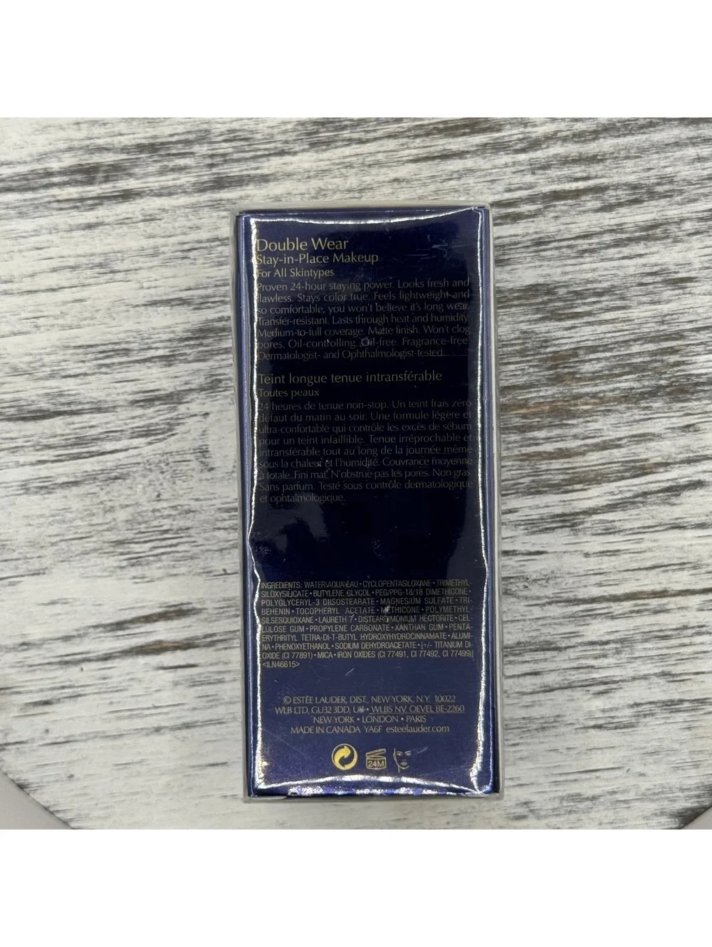 Estee Lauder Double Wear Foundation ORIGINAL FORMULA 1C0 SHELL 1 oz Sealed BNIB